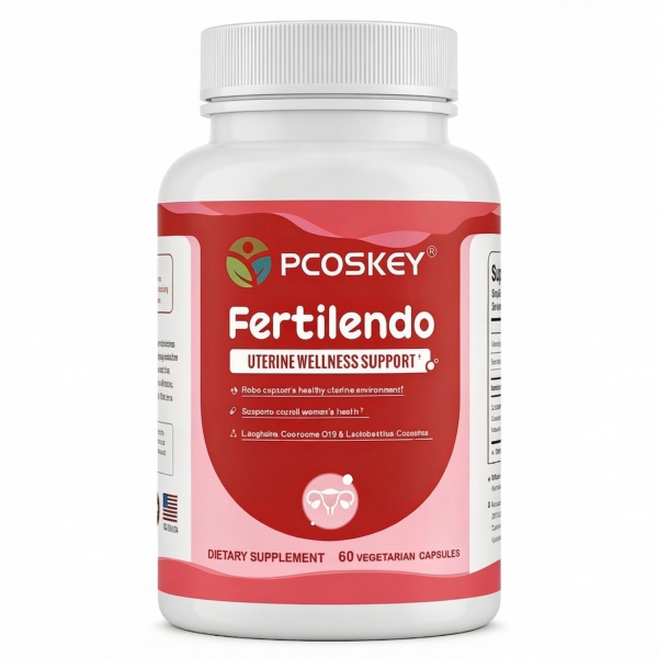 PCOSKEY® Fertilendo– Uterine Health Formula – 60 Vegan capsules